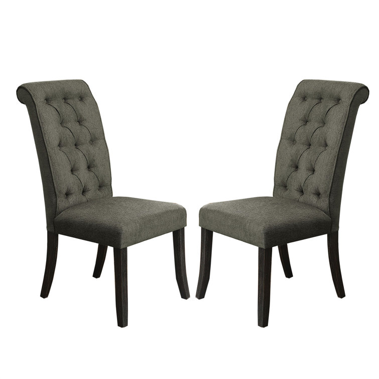 Wildon Home® Dilliard Tufted Fabric Upholstered Back Side Chairs Dining